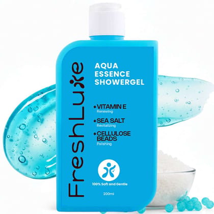 FreshLuxe Aqua Essence Shower Gel | Deep Hydration & All-Day Freshness | 200 ml | 400 ml FreshLuxe Aqua Essence Shower Gel | Deep Hydration & All-Day Freshness | 200 ml | 400 ml