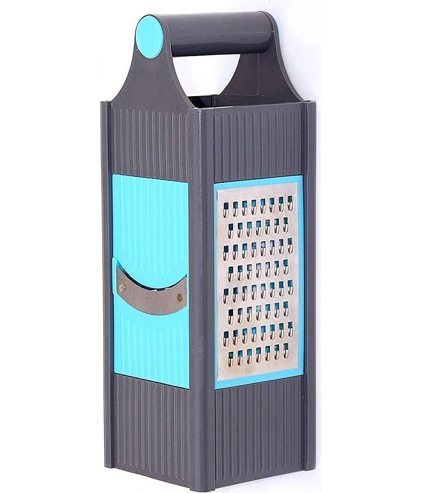 HomePro Kitchen Product combo Stainless Steel Blades 4 in 1 Grater/Slicer -Blue