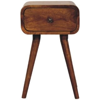 Avora Mini Chestnut Nightstand with 1 drawer