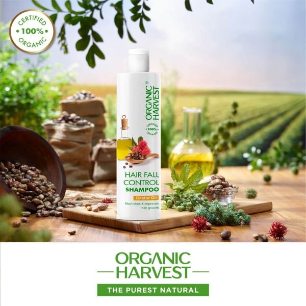 Organic Harvest Hairfall Control Shampoo: Castor Oil - 225ML