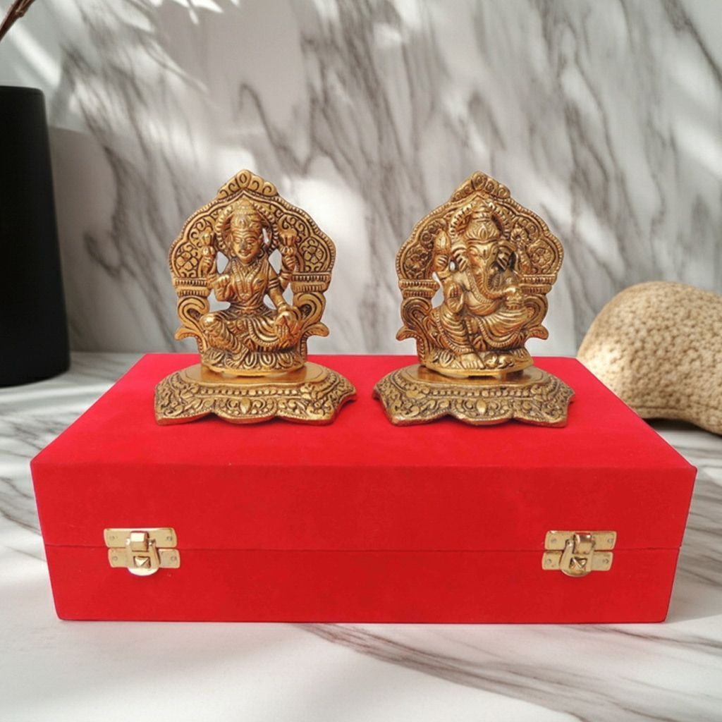 Showpiece Aluminium Ganesh JI (ASMAS379 G)