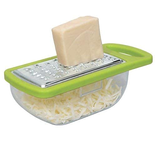 Cheese Grater/Slicer/Chopper with Stainless Steel Bladess,Multicolor