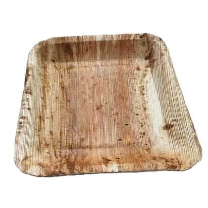Arivu -  Areca Leaf Plates - 8 inch  (Square Plate)