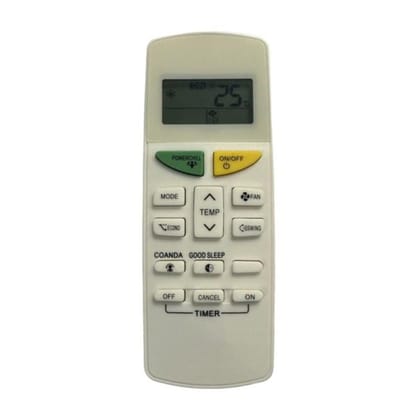 Remote No. 132J (No Backlight), Compatible for Daikin and Amp, Daikin Inverter AC Remote Control (Exactly Same Remote Will Only Work)