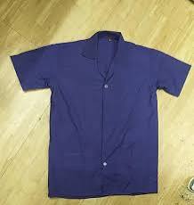 Tejaswini Creation Solid Navy Shirt (L) | Breathable Cotton Blend | Casual Wear