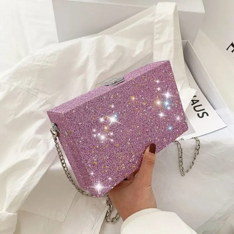 New Fashion Box Handbags Young Females Chain Hand Bags Girls Square Box Purses For Woman
