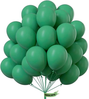 Bean Green Premium Latex Balloons 10" - 50PC
