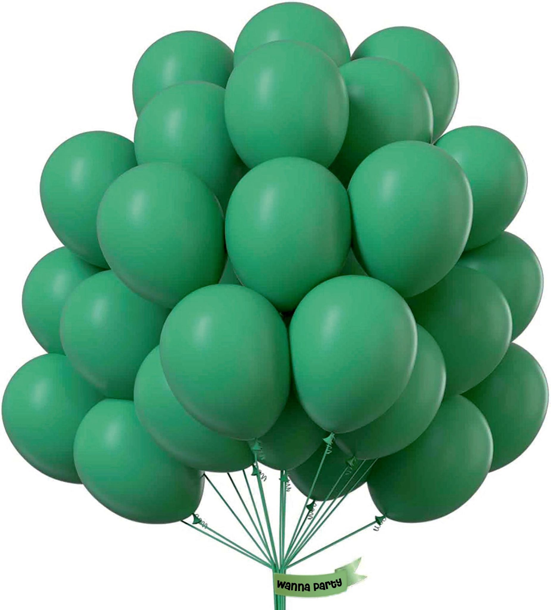Bean Green Premium Latex Balloons 10" - 50PC