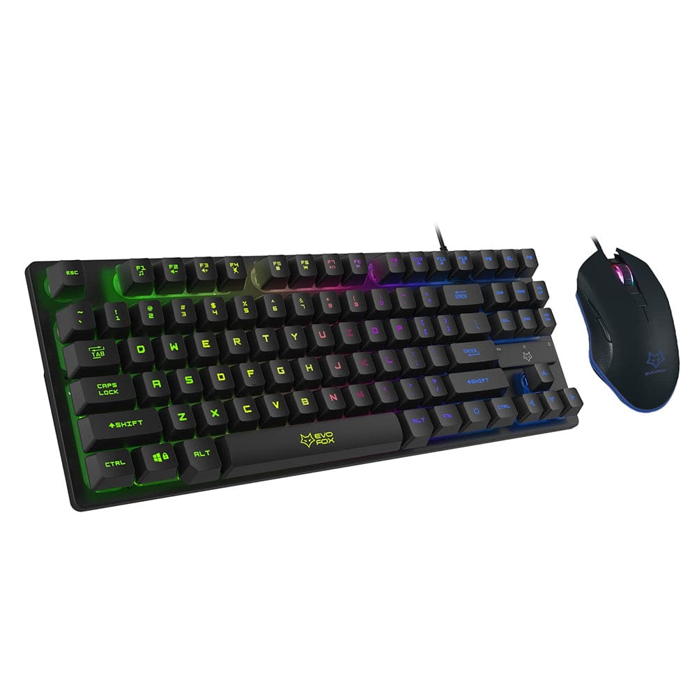 Amkette (432) EvoFox X-Team Gaming Wired Keyboard & Mouse Amkette (432) EvoFox X-Team Gaming Wired Keyboard & Mouse - Black