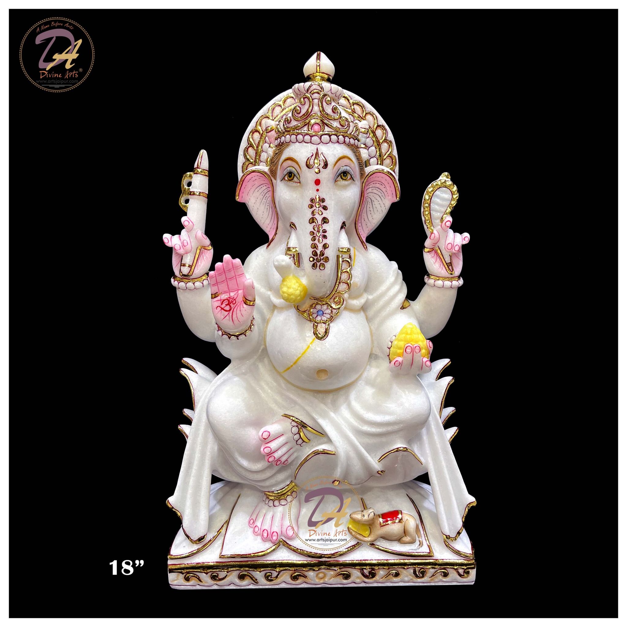 Ganesha Ji Marble Statue