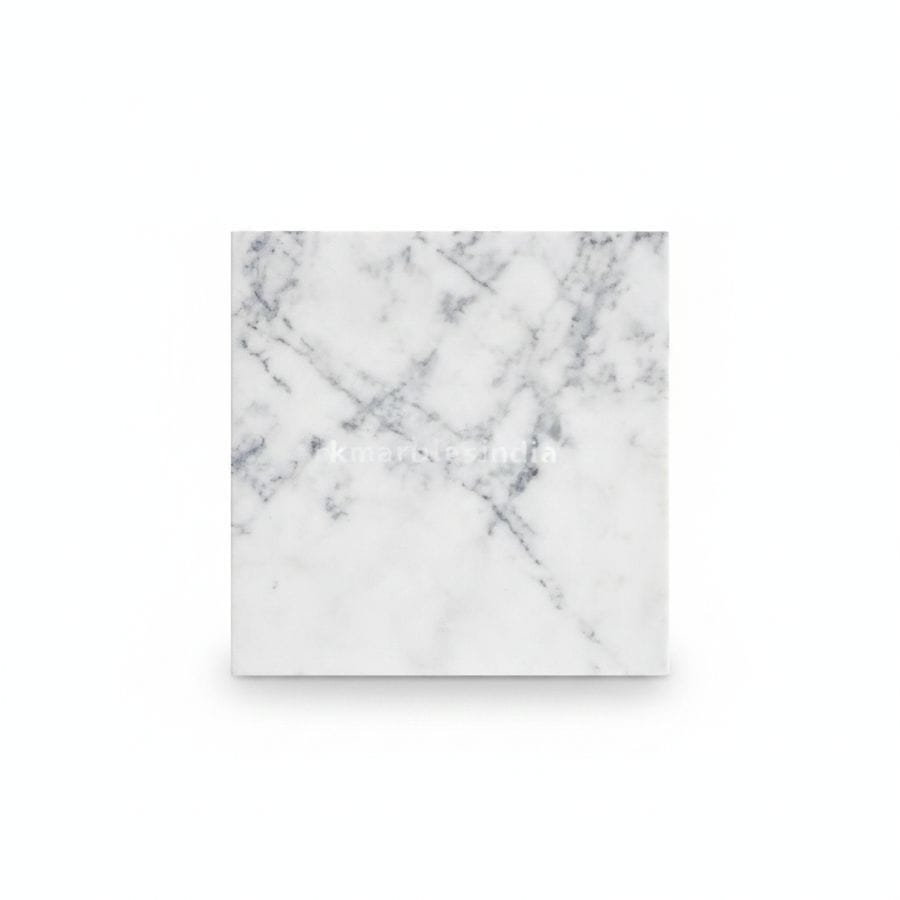 White Marble Tile with Grey Veining