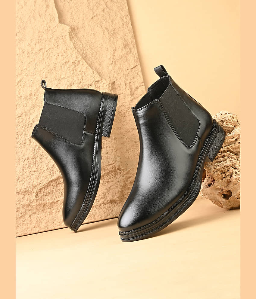 NAAL Black Men's Chelsea Boots