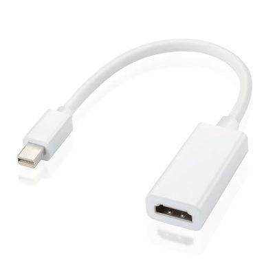 Mini (DP) Display Port (M) to HDMI (F) Adapter, 1080p Display Support Video & Audio Compatible with Computer, PC, Monitor, Projector, HDTV