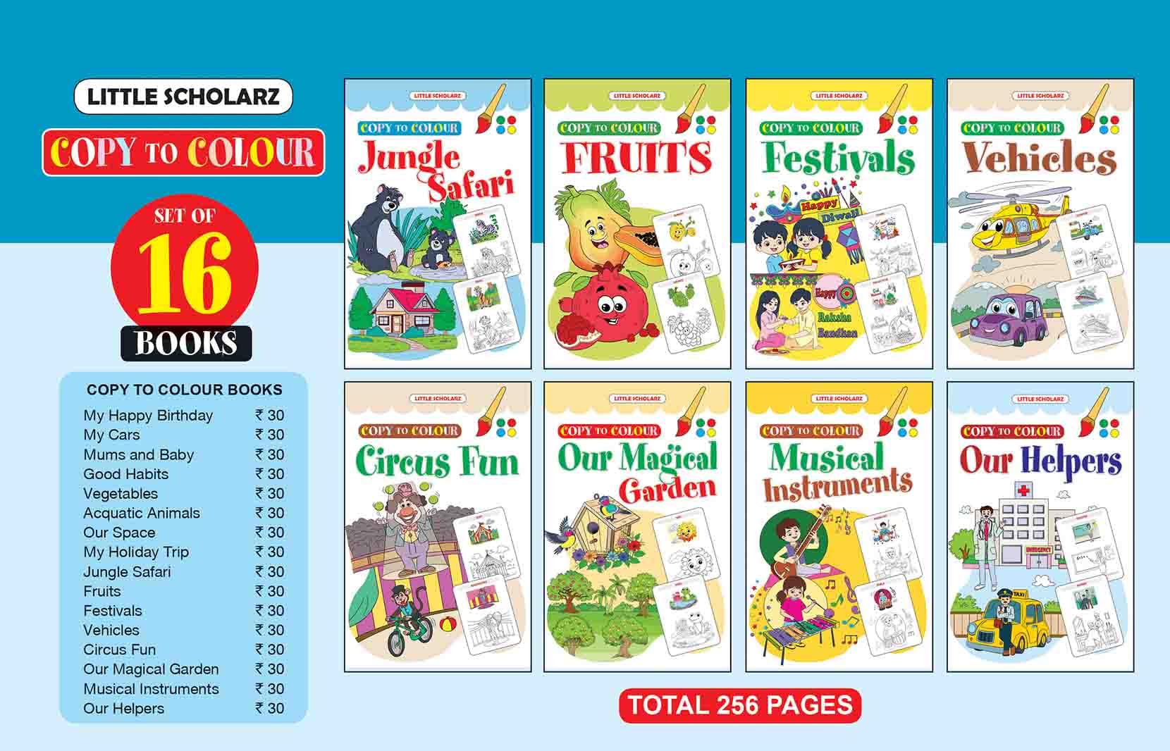 Copy to Colour (Set of 16 Books) [Paperback] [Apr 24, 2025] Alok Gupta