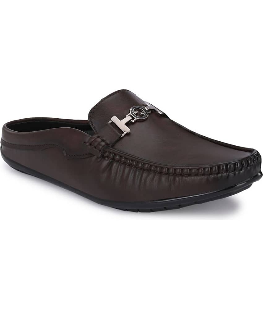 Leeport - Brown Men's Mules Shoes