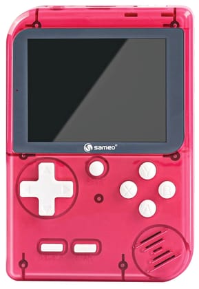 Sameo Handheld Video Game Console, Dreamboy Retro Mini Game with 500 Classic Retro Game TV Compatible for Kids, Rechargeable 8 Bit Classic (Ice Red) Sameo Handheld Video Game Console, Dreamboy Retro Mini Game with 500 Classic Retro Game TV Compatible for Kids, Rechargeable 8 Bit Classic (Ice Red)