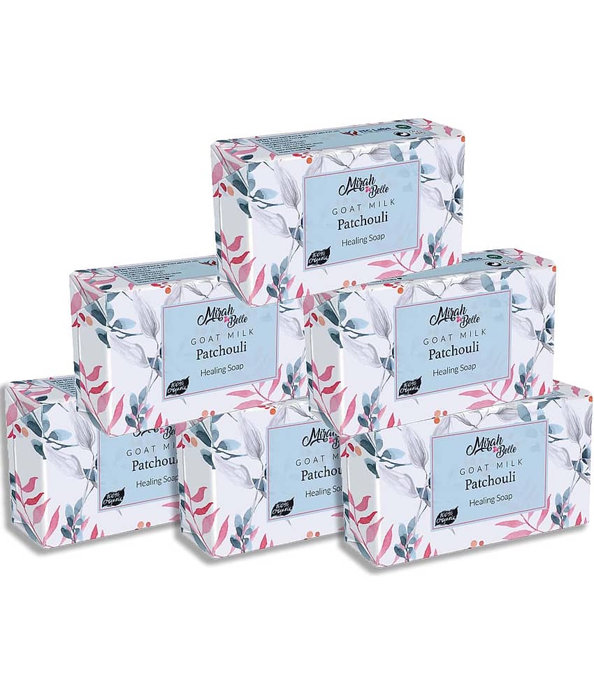 Mirah Belle Organic Goat Milk, Patchouli Healing Soap 125 g Pack of 6