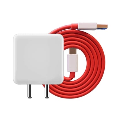 Super Vooc 65W Flash Charger with Type C Fast Charging Cable