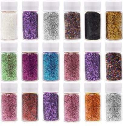 Elecsera 18 Color Glitter Shimmer Eye shadow Powder Pack 72 g (Multicolor)