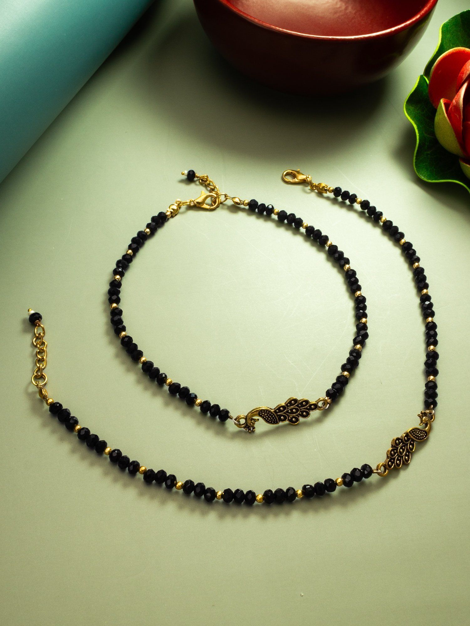 Morison Contemporary Geometric Anklet Bold and Modern