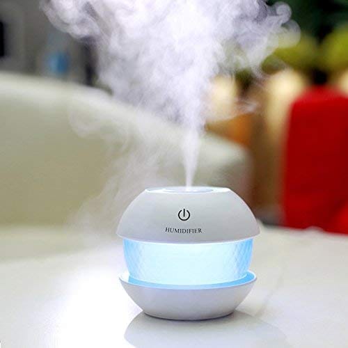 Diamond Cool Mist Humidifiers Essential Oil Diffuser Aroma Air Humidifier with Led Night Light Colorful Change for Car, Office ( Random Colour )