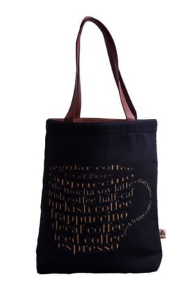 Printed Pu Handle Astara Canvas Tote Bag Printed Pu Handle Astara Canvas Tote Bag