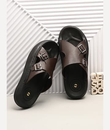 NAAL Brown Men's Slide Flip Flop