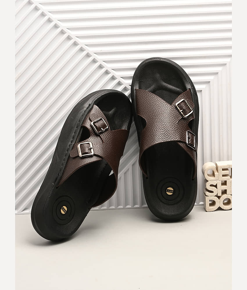 NAAL Brown Men's Slide Flip Flop