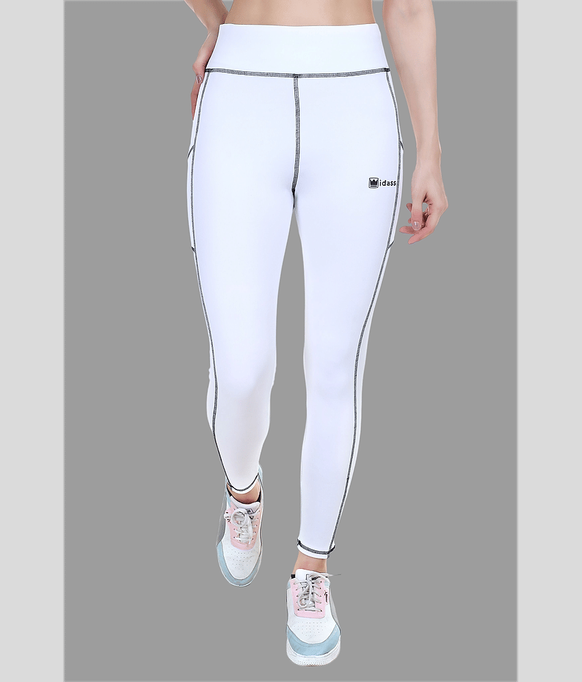 IDASS - Lycra Slim Fit White Women's Jeggings ( Pack of 1 )