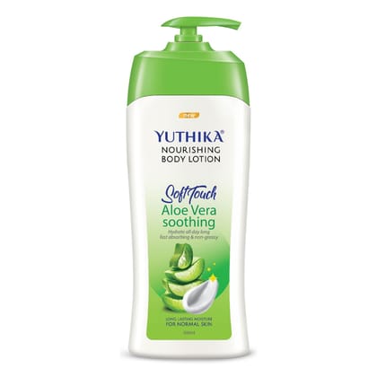 Yuthika Aloe Vera Body Lotion 500ml, Long Lasting Nourishing Body Lotion, Instant Hydration, Fast Absorbing Bodylotion