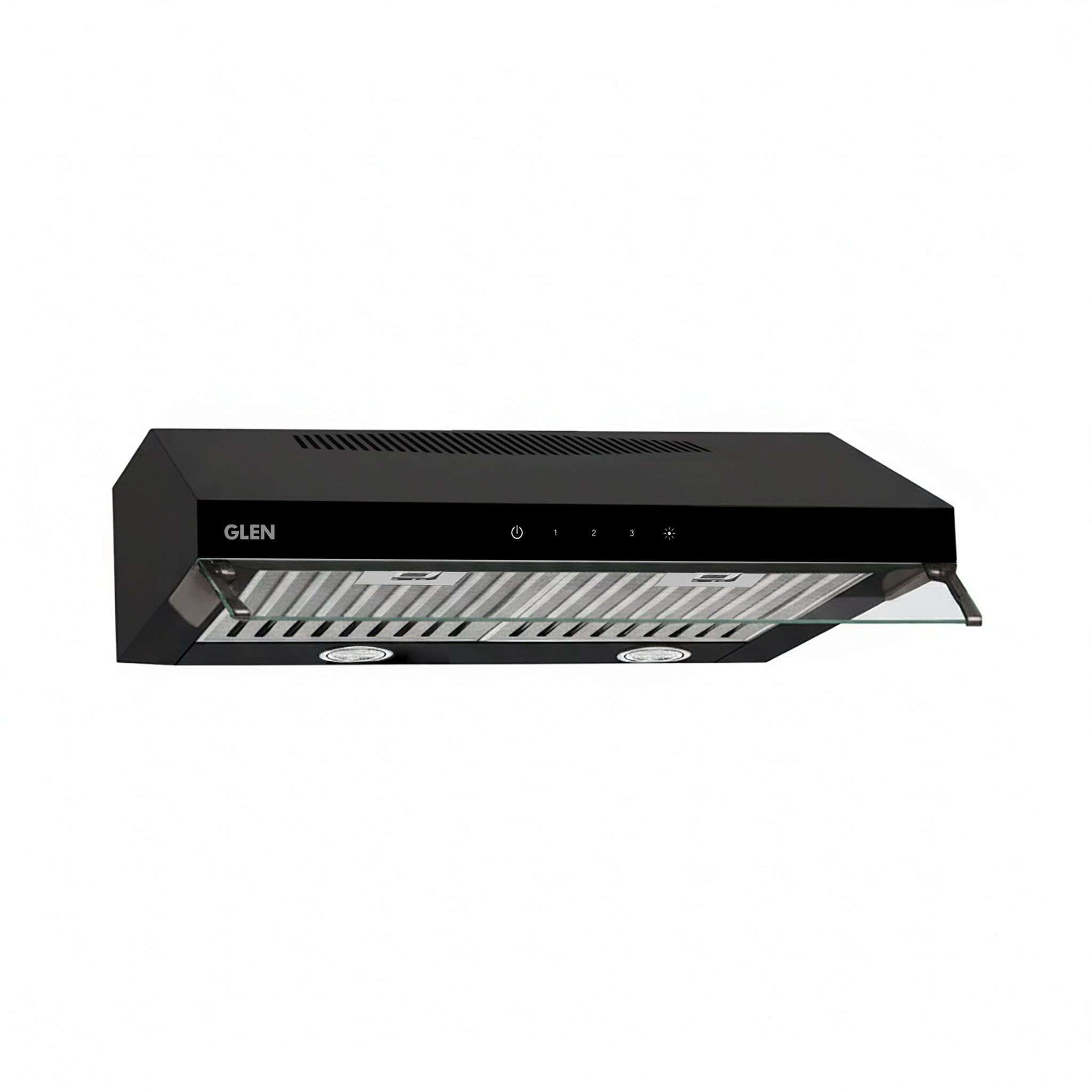 Straight Line Ductfree Kitchen Chimney with Baffle filters 60cm 1000 m3/h -Black (CH6003DFTSBFBL60)