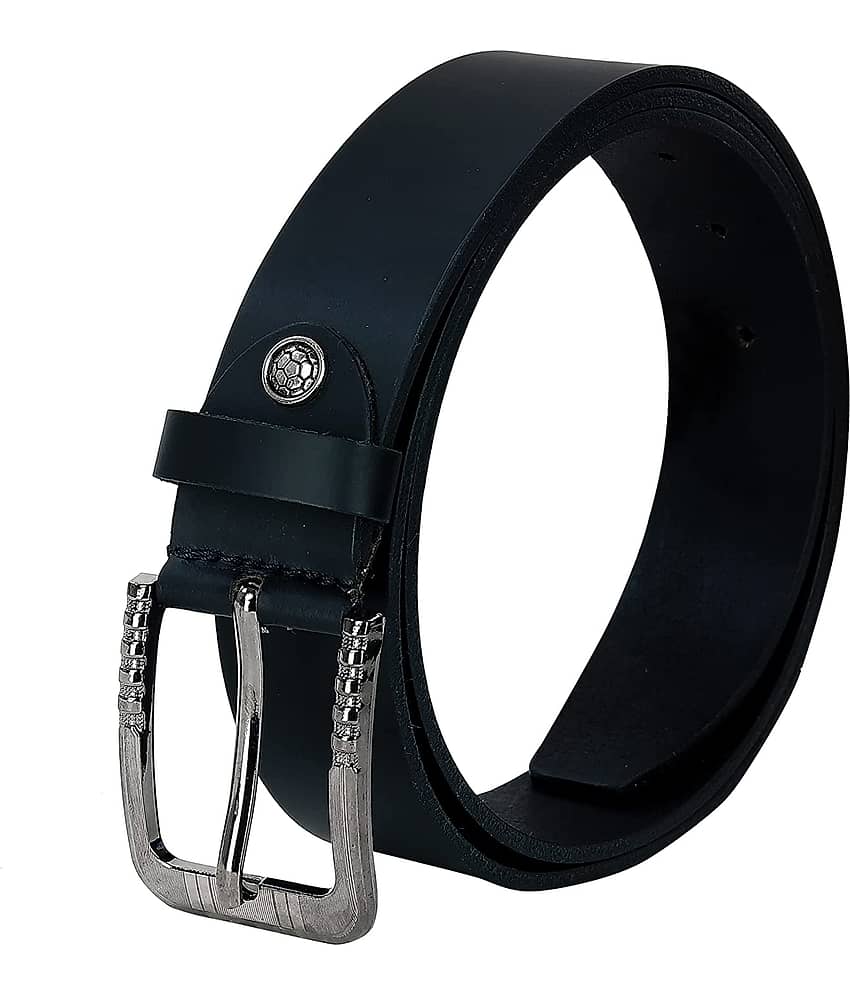 Leather World - Black 100% Leather Men's Formal Belt ( Pack of 1 )