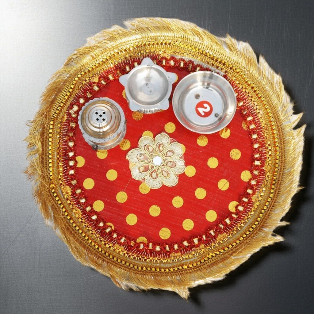 Steel Puja Thali (SMAS053 C)