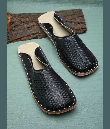 Apratim Black Men's Mule