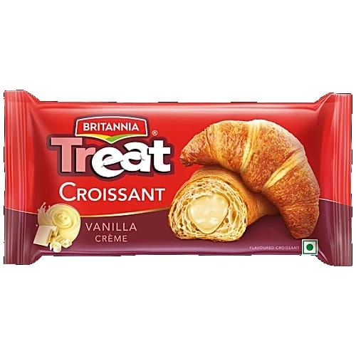 Britannia Treat Croissant - Vanilla Creme Filling, 45 g
