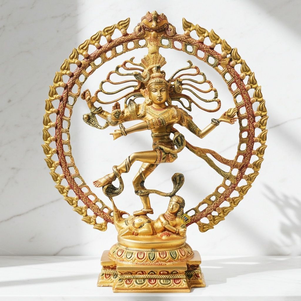 Brass Showpiece Nataraja, Natraja God Idol Statue, Height : 20 Inch (BSMAS496)