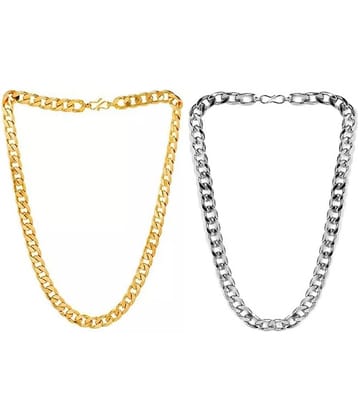 Astrodidi Gold Plated Alloy Chain ( Pack of 2 )