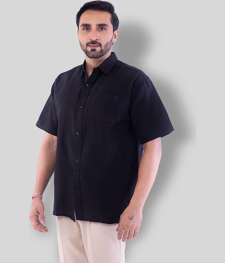 DESHBANDHU DBK - Black Cotton Regular Fit Men's Casual Shirt ( Pack of 1 )