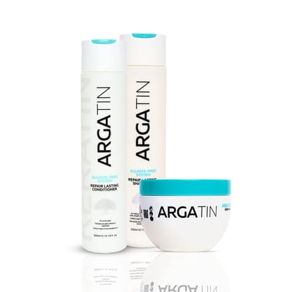 Repair Lasting Shampoo and Conditioner Hair Mask for Dry Damaged Color Treated Hair for All Hair Types | Color Safe | Sulfate-Free| Paraben-Free (Shampoo 330ml +Conditioner 300ml+ Hair Mask 250ml)