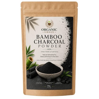 Organic Urban Bamboo Charcoal Powder | Clay Face Pack Powder | 100 g