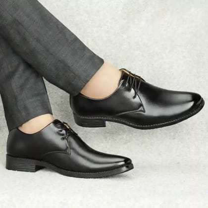 WUGO::Latest Trendy Men Formal Shoes |Black Derby Shoes| Office Shoes For Men's & Boys - Black WUGO::Latest Trendy Men Formal Shoes |Black Derby Shoes| Office Shoes For Men's & Boys - Black