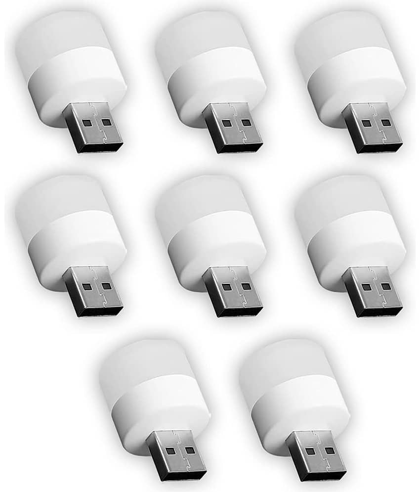 DAJUBHAI - White Night Lamp ( Pack of 8 )