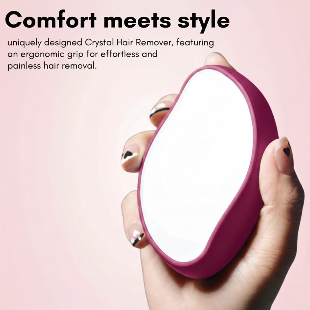 Crystal Hair Remover Painless Exfoliator Tool - Ergonomic Design