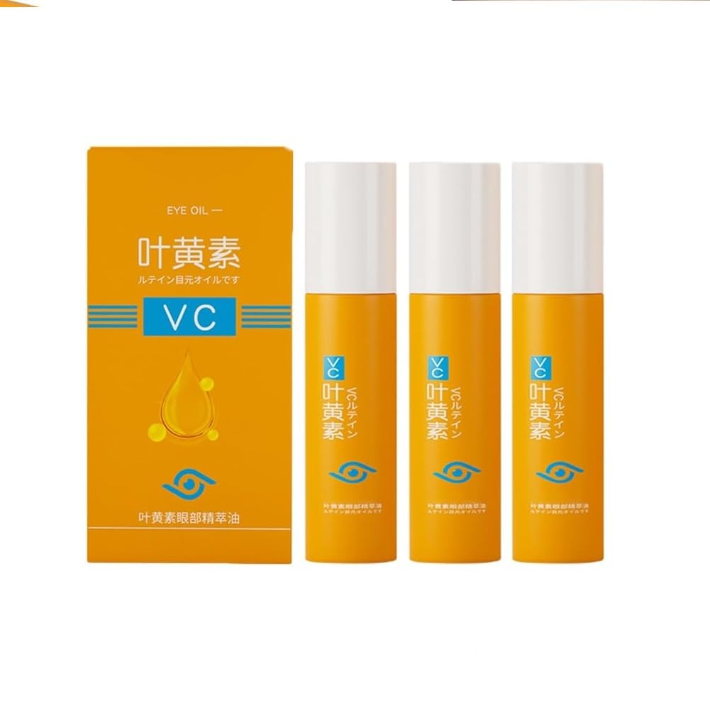VC Eye Oil Roll-On | Vitamin C & Lutein Infused Under Eye Serum | Refreshing Roller for Dark Circles, Puffiness & Tired Eyes | Lightweight Hydration & Brightening Care (150Ml)