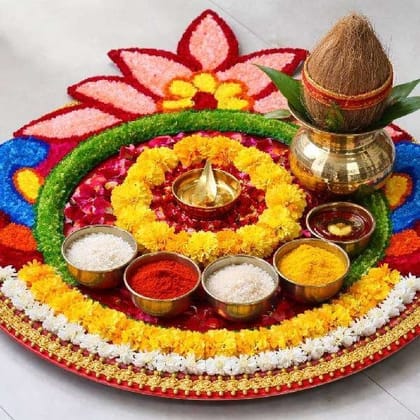 Woolen Rangoli Multicolored Festive Decoration Easy to Use