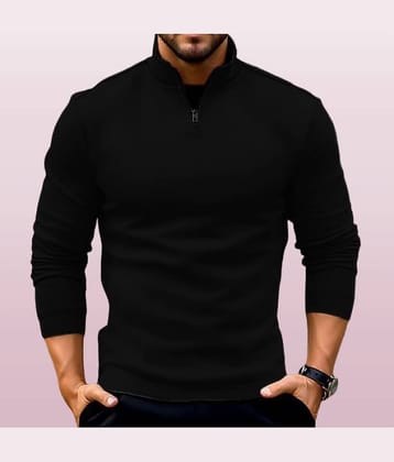Parona Fleece High Neck Men's Sweatshirt - Navy ( Pack of 1 )