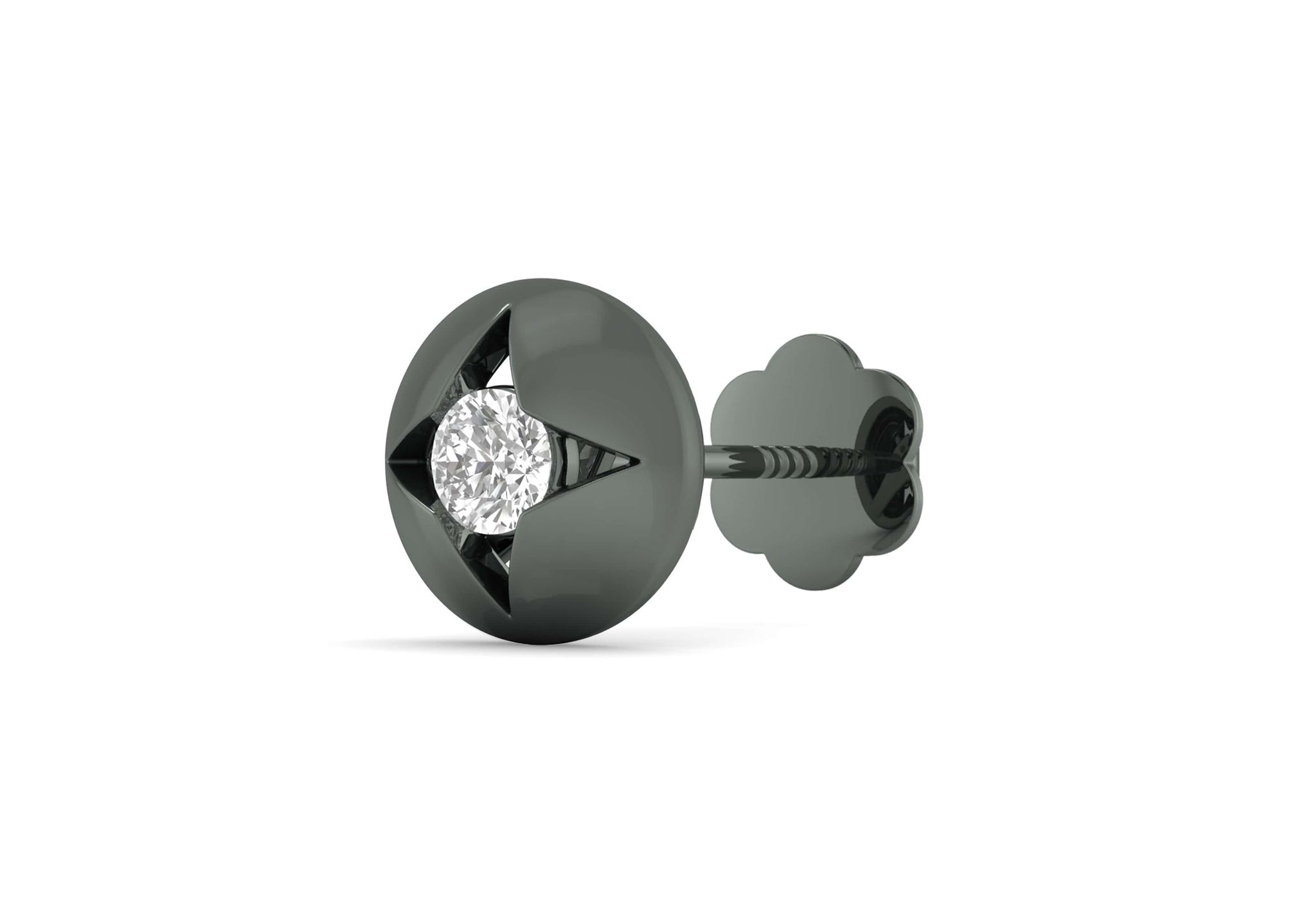 Radiant Starburst Ear Stud For Him (1 Pc Only)