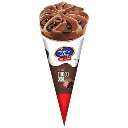 Dairy Day Senior Choco Cone Ice Cream - Rich & Creamy, 120 ml Dairy Day Senior Choco Cone Ice Cream - Rich & Creamy, 120 ml