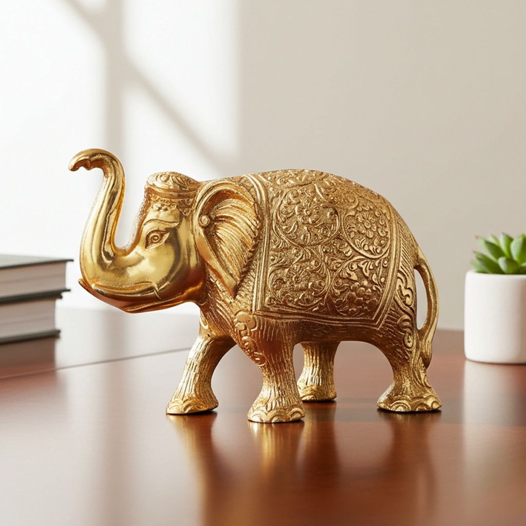 Aluminium Showpiece Elephant (ASMAS240 C)
