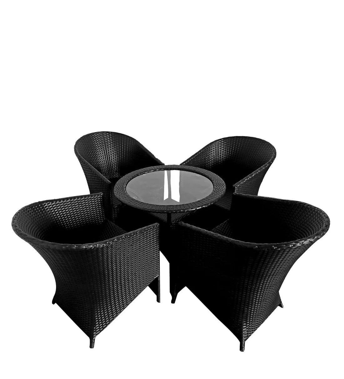 PATIO SEATING SET 4 CHAIRS AND 1 TABLE SET FOR GARDEN